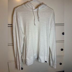 Faherty White Lightweight Hoodie